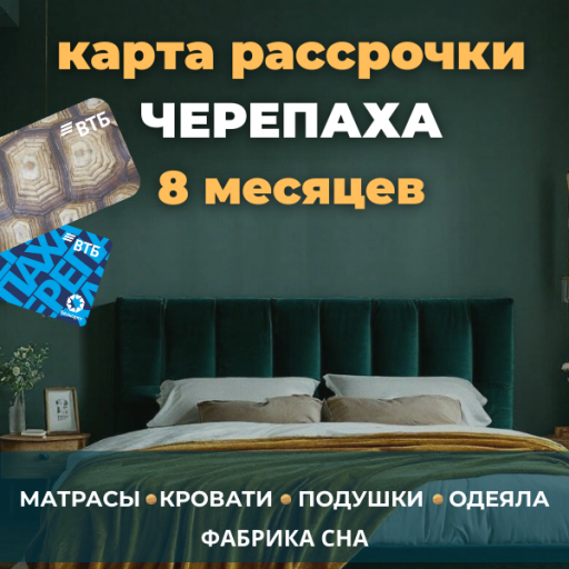 Рассрочка "Черепаха" на 8 мес