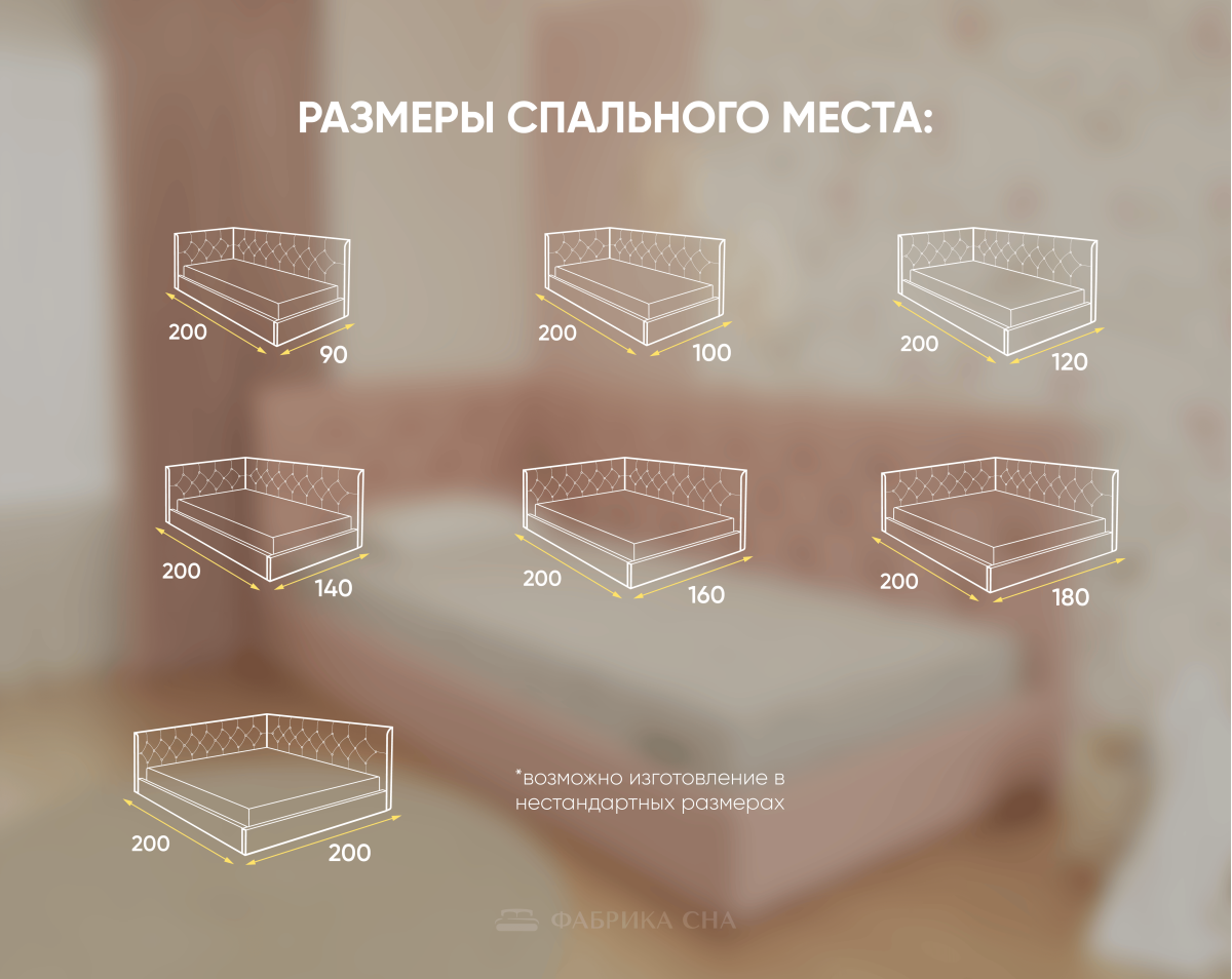 Кровать Фабрика сна Юнис 90х200
