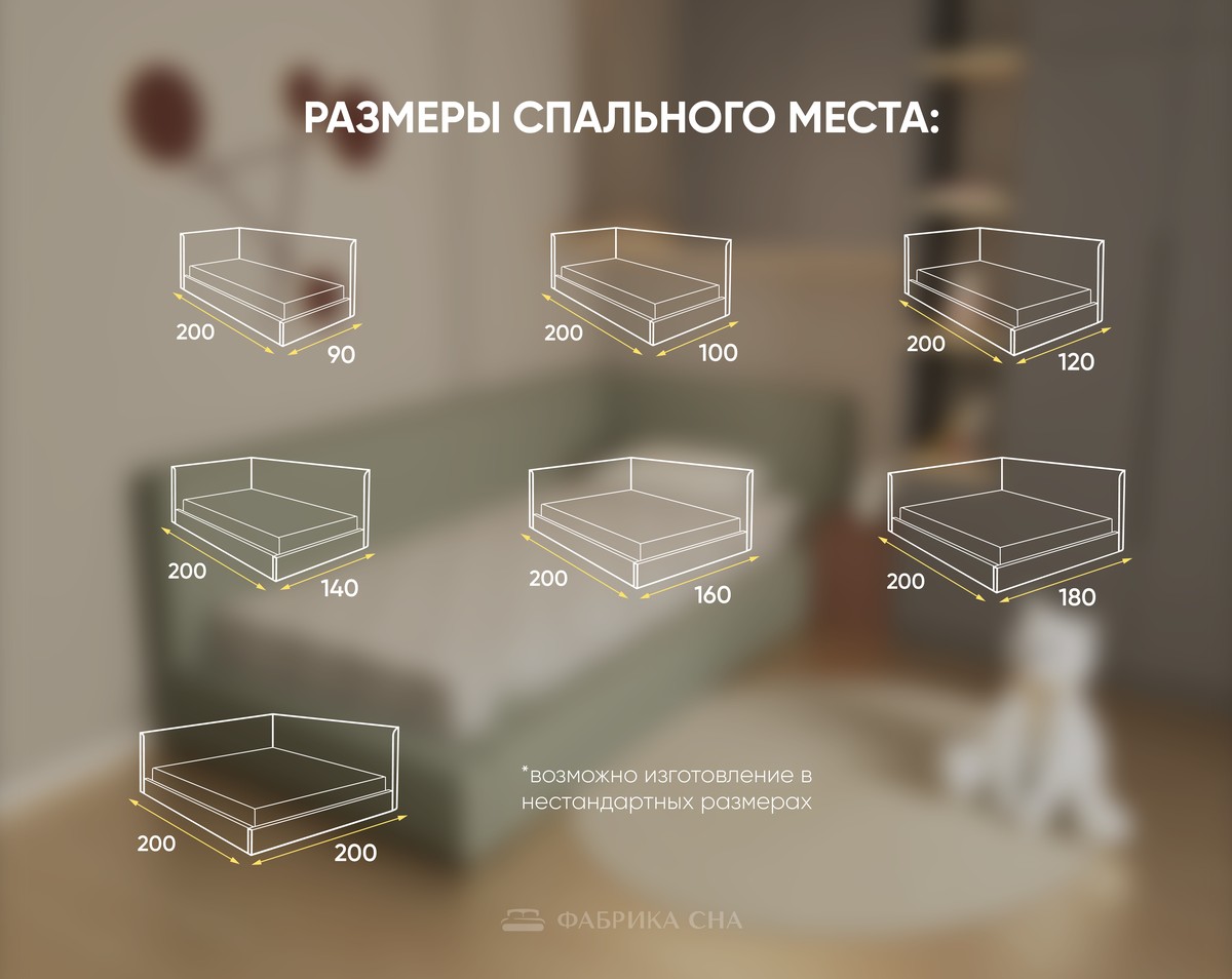 Кровать Фабрика сна Леонель 120х200