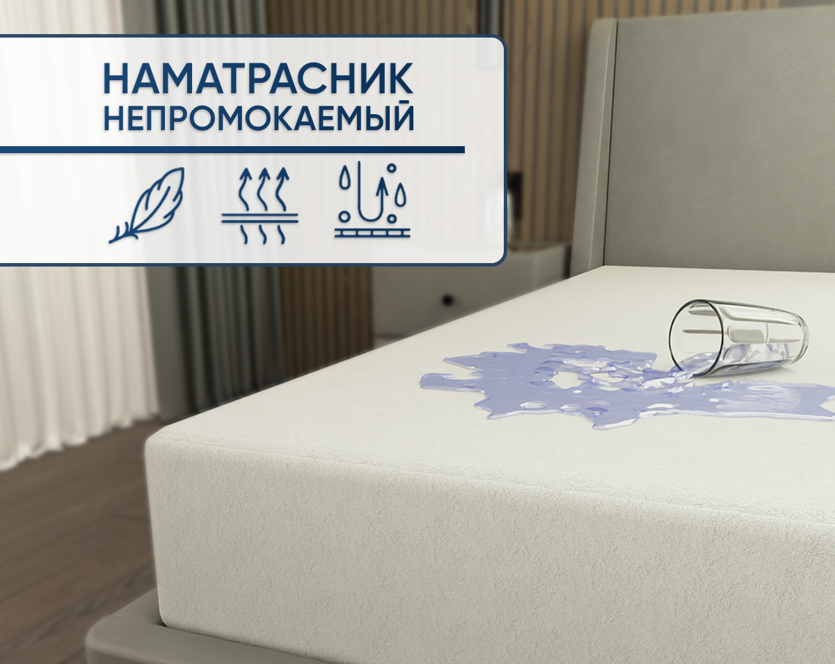 Наматрасник Фабрика сна Aqua full 160х200