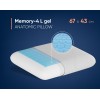 Анатомическая подушка Фабрика сна Memory-4 L gel